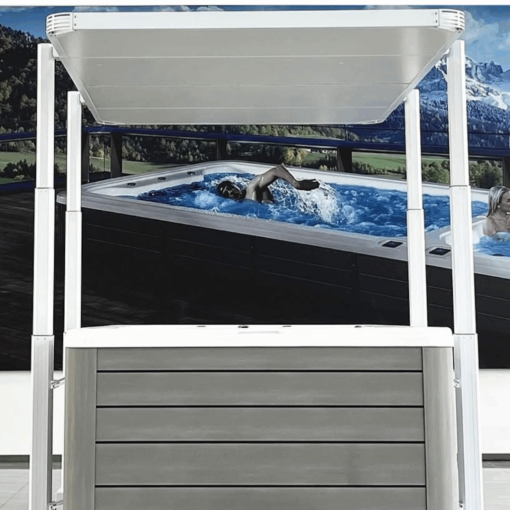 Wellness Tub zwemspa met elektrische cover lifter