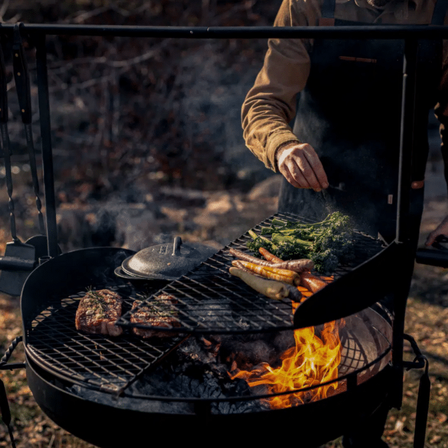 Barebones Fire Pit Grill System